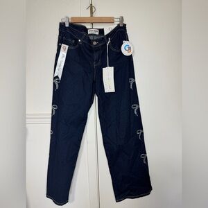 Gogo Jeans Mid rise wide Blue Jeans size 9 new with tag